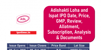 Adishakti Loha and Ispat IPO