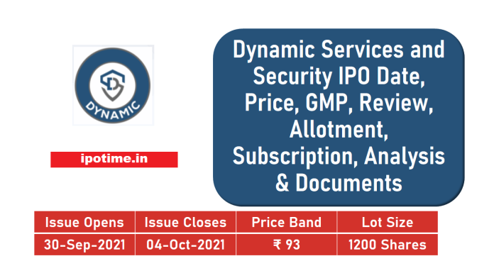 Dynamic Services and Security IPO