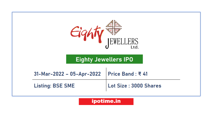 Eighty Jewellers IPO Allotment Status